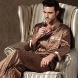 Men's Designer Ice Silk Pajama Set