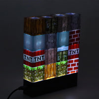 16 pcs Stackable Minecraft Toy USB Building Block Lamps_2