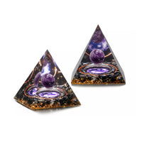 Natural Obsidian Stone Healing Energy Chakra Pyramid_4