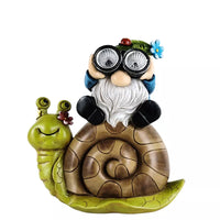 Solar Powered Outdoor Area Decorative Garden Gnome_0