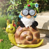 Solar Powered Outdoor Area Decorative Garden Gnome_1