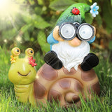 Solar Powered Outdoor Area Decorative Garden Gnome_2