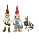 Halloween Skeleton Statue Zombie Gnome Garden Decoration_15