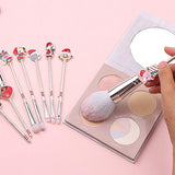 Holiday Christmas Makeup Brushes Set with Drawstring Bag_7