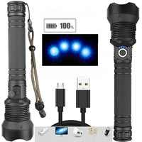 Super Bright Waterproof LED Flashlight 90000 High Lumens - USB Rechargeable_4