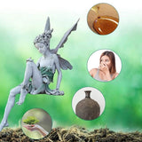 Sitting Fairy Statue for Garden Housewarming Garden_6