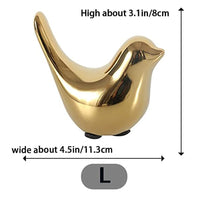 Small Birds Statue Gold Home Décor Modern Style Figurine Decorative Ornament_5