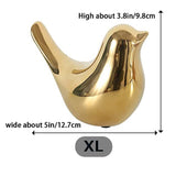 Small Birds Statue Gold Home Décor Modern Style Figurine Decorative Ornament_6