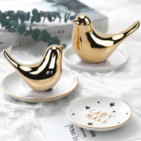 Small Birds Statue Gold Home Décor Modern Style Figurine Decorative Ornament_10