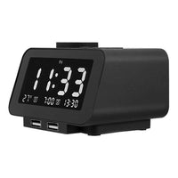 Brightness Adjustable LED Digital Alarm Clock Radio- USB Plugged in_7