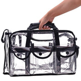 Men’s Women’s Large Transparent Makeup Organizer Bag Makeup Artists Travel Bag_0