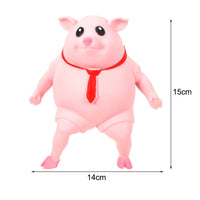Stress Relief Animal Toy Figure Stretchable Decompression Toy Pig_1