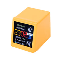 Wi-Fi Enabled Desktop Smart Mini Digital Weather Clock- Type C Plugged-in_2