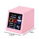 Wi-Fi Enabled Desktop Smart Mini Digital Weather Clock- Type C Plugged-in_5