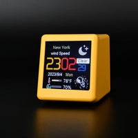 Wi-Fi Enabled Desktop Smart Mini Digital Weather Clock- Type C Plugged-in_8