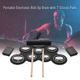 7 Pads Roll-Up Electronic Drum Practice Kit_5