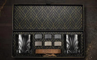 The Connoisseur's Set - Whiskey Stones & Palm Glass Edition