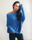 Off Shoulder Draped Jumper