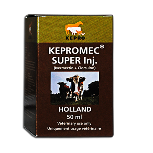 KEPROMEC Super 50ml Antiparasitic Ivermectine, Clorsulon For Bovine